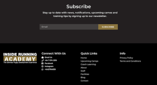 Inside Running Rugby Academyの配信登録